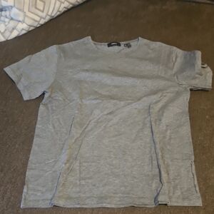 Theory Light Gray Men's Short Sleeve Tee
